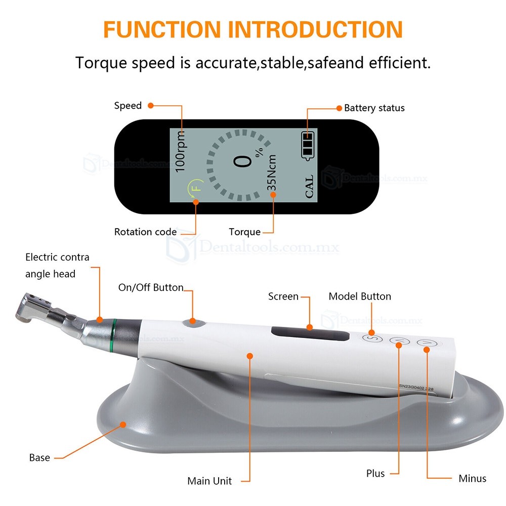 Kit de llave de torque universal el&eacute;ctrica para implantes hasta 35Ncm tipo latch